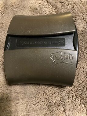 Vintage Post-it Pop-Up Note Dispenser PRO 330 in Brown With Tint Of Gold Glitter